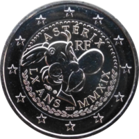 2 euro commémorative France 2019 - Astérix (coincard avec Idefix)