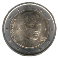 2 euro commémorative Italie 2019 - Léonard de Vinci