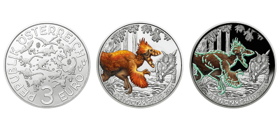 3 euro Autriche 2021 – Deinonychus antirrhopus
