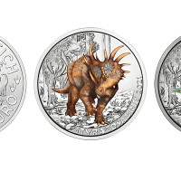 3 euro Autriche 2021 – Styracosaurus albertensis
