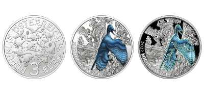3 euro Autriche 2022 – Microraptor gui
