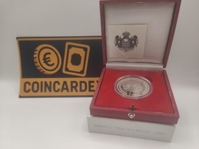 10 euro argent Monaco 2003 - 10 euro argent - prince Rainier et Albert (coffret)