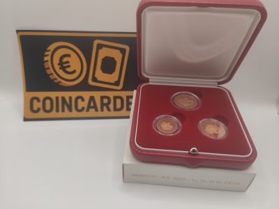 1, 2 et 5 cents Monaco 2005 (coffret)