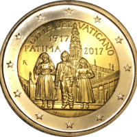 2 euro commémorative Vatican 2017 - Apparitions mariales de Fatima (coincard)