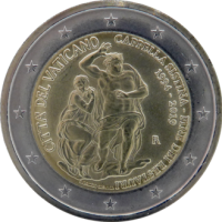 2 euro commémorative Vatican 2019 - Restauration de la Chapelle Sixtine (coincard)