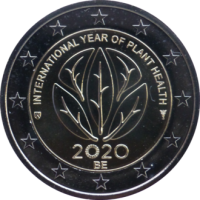 2 euro commémorative Belgique 2020 - Santé des végétaux (coincard FL)