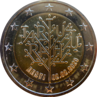 2 euro commémorative Estonie 2020 - Traité de paix de Tartu