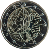 2 euro commémorative France 2020 - recherche médicale (coincard HEROS)
