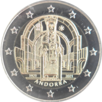 2 euro commémorative Andorre 2021 - Notre-Dame de Meritxell (coincard)