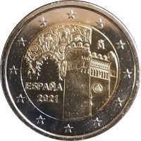 2 euro commémorative Espagne 2021 - Vieille Ville de Tolède