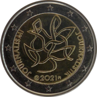 2 euro commémorative Finlande 2021 - Journalisme et communication