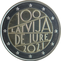 2 euro commémorative Lettonie 2021 - 100 Ans de Lure
