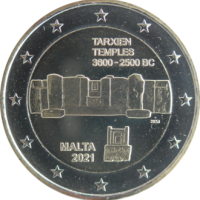 2 euro commémorative Malte 2021 - Temples de Tarxien