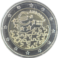 2 euro commémorative Andorre 2022 - Accord monétaire entre l'UE et Andorre (coincard)