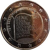 2 euro commémorative Estonie 2022 - Société Littéraire
