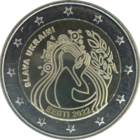 2 euro commémorative Estonie 2022 - L'Ukraine et la liberté