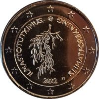 2 euro commémorative Finlande 2022 - Recherche sur le Climat