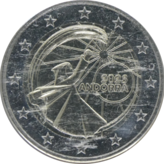 2 euro commémorative Andorre 2023 - Festival du solstice d'été (coincard)