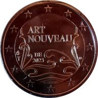 2 euro commémorative Belgique 2023 - Art nouveau (coincard FL)