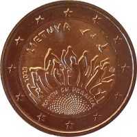 2 euro commémorative Lituanie 2023 - Ensemble avec l'Ukraine