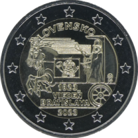 2 euro commémorative Slovaquie 2023 - service postal express