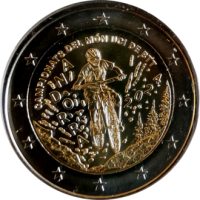 2 euro commémorative Andorre 2024 - Championnat du monde de VTT (coincard)