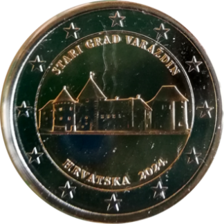 2 euro commémorative Croatie 2024 - Château de Varadzin (coincard)