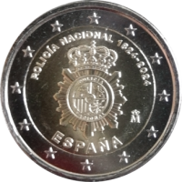 2 euro commémorative Espagne 2024 - Police Nationale