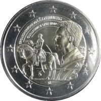 2 euro commémorative Luxembourg 2024 - Mort du Grand-Duc Guillaume II
