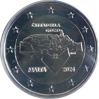 2 euro commémorative Malte 2024 - Citadelle de Gozo (coincard)