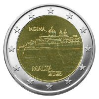 2 euro commémorative Malte 2025 - Cité historique de Mdina
