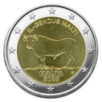 2 euro commémorative Malte 2025 - bœuf Maltais