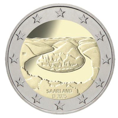 2 euro commémorative Allemagne 2025 - Boucle de la Sarre - atelier G