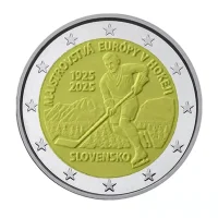 2 euro commémorative Slovaquie 2025 - hockey sur glace