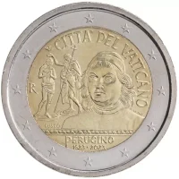 2 euro commémorative Vatican 2023 - Perugino (coincard)