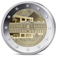 2 euro commémorative France 2025 - le Louvre (coincard L'Amour et Psyché)
