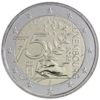 2 euro commémorative Luxembourg 2025 - déclaration de Robert Schuman