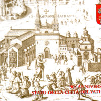 Enveloppe philatélique numismatique Vatican 2019 - fondation de l'État