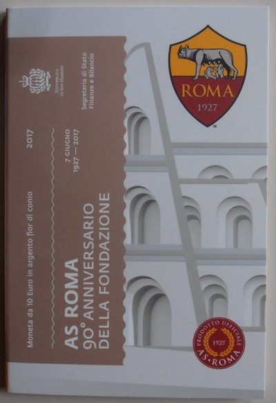 10 euro Saint Marin 2017 (90ème anniversaire fondation AS Roma)