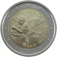 2 euro commémorative Saint Marin 2020 - Giambattista Tiepolo (coincard)