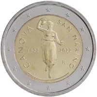 2 euro commémorative Saint Marin 2022 - Antonio Canova (coincard)