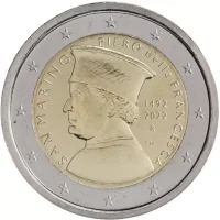 2 euro commémorative Saint Marin 2022 - Piero Della Francesca (coincard)