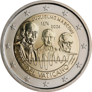 2 euro commémorative Vatican 2024 - Guglielmo Marconi (coffret)