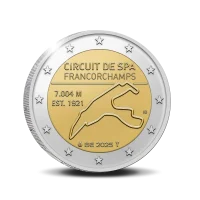 2 euro commémorative Belgique 2025 - Spa-Francorchamps (coincard FR)