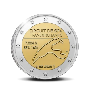 2 euro commémorative Belgique 2025 - Spa-Francorchamps (coincard FL)