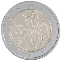2 euro commémorative Belgique 2025 - loterie nationale (coincard FR)