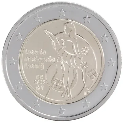 2 euro commémorative Belgique 2025 - loterie nationale (coincard FL)
