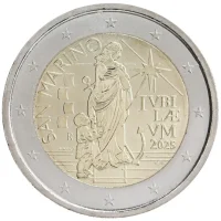 2 euro commémorative Saint Marin 2025 - Jubilé Année Sainte (coincard)