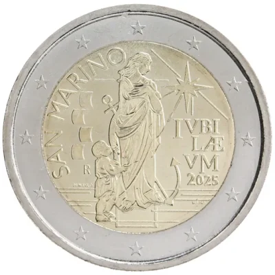 2 euro commémorative Saint Marin 2025 - Jubilé Année Sainte (coincard)