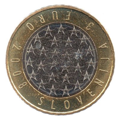 3 euro commémorative Slovénie 2008 - Présidence de l'UE